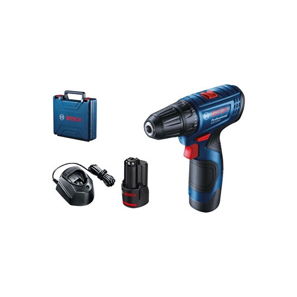 BOSCH PROFESSİONAL GSB 120 Lİ 2*2 AH AKÜLÜ DARBELİ DELME/VİDALAMA+ 23 PARÇA SET (TEK BATARYA)