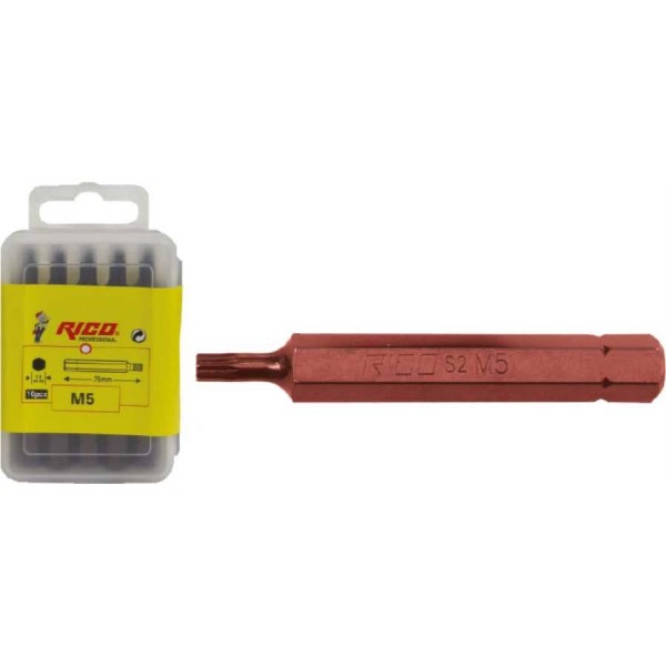 RİCO M8-75*10 MM BİTS UÇ MIKNATISLI KIRMIZI KK1173